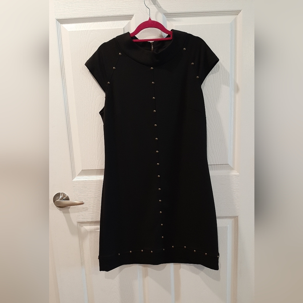 Studio Black Sleeveless Sheath Mini Dress Cocktail